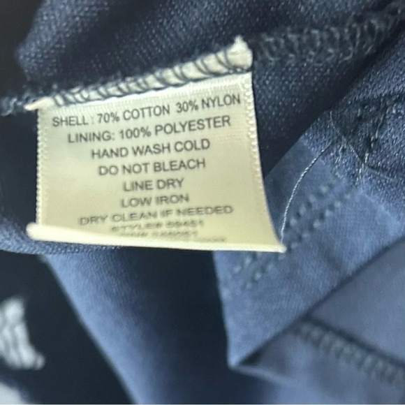 Monteau dress lace overlay flutter sleeve navy blue women’s size medium - Picture 7 of 10